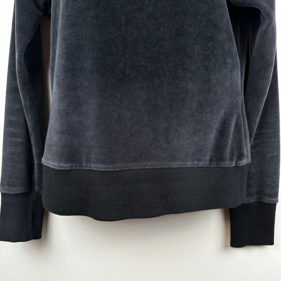 Burton Women's Sweater Sweatshirt Pullover Velour Crew Neck Black Size Small - Picture 3 of 9